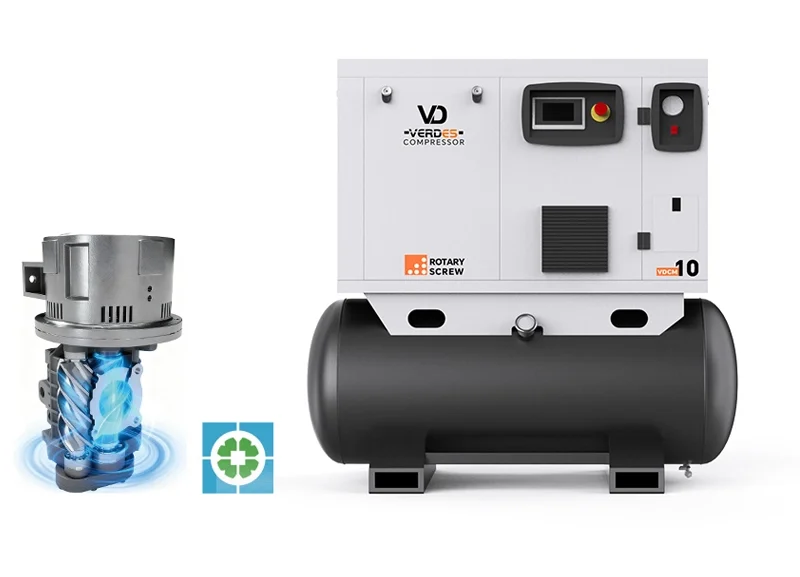 High efficiency screw air end for cnc spary with stable and reliable performance